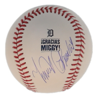 Miguel Cabrera Signed OML Tigers "Gracias Miggy!" Logo Baseball (JSA & Cabrera) at PristineAuction.com