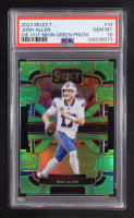 Josh Allen 2023 Select Prizm Neon Green Die Cut #13 #498/599 (PSA 10) at PristineAuction.com