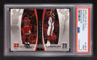 Michael Jordan / LeBron James 2005-06 Upper Deck Michael Jordan/LeBron James #LJMJ5 (PSA 9) at PristineAuction.com