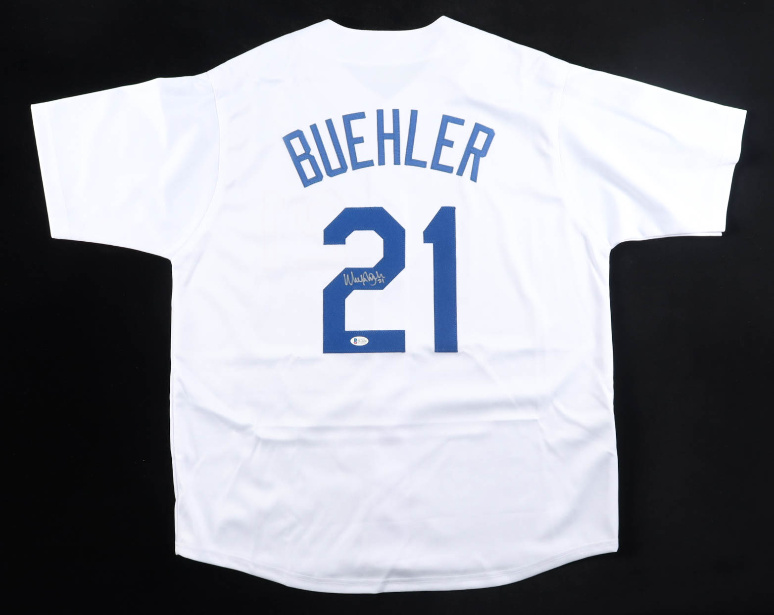 Walker Buehler Signed Jersey (Beckett) at PristineAuction.com Walker Buehler Signed Jersey (Beckett) at PristineAuction.com