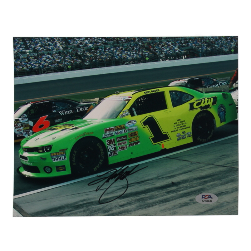 Kurt Busch Signed NASCAR 8x10 Photo (PSA) at PristineAuction.com Kurt Busch Signed NASCAR 8x10 Photo (PSA) at PristineAuction.com
