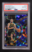 Stephen Curry 2023-24 Select Prizms Blue Cracked Ice #145 (PSA 10) at PristineAuction.com
