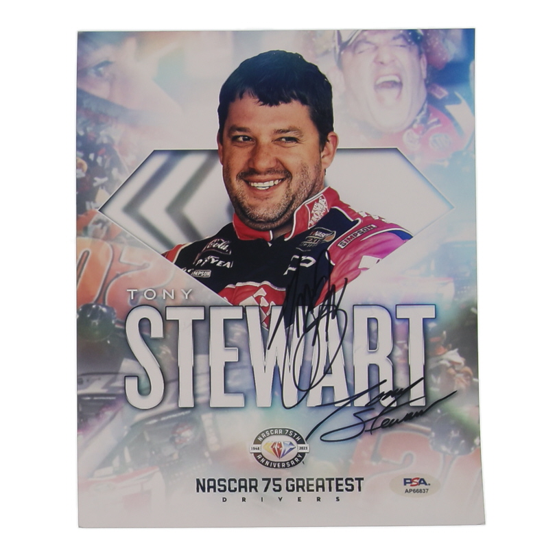 Tony Stewart Signed NASCAR 8x10 Photo (PSA) at PristineAuction.com Tony Stewart Signed NASCAR 8x10 Photo (PSA) at PristineAuction.com