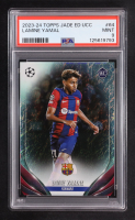 Lamine Yamal 2023-24 Topps Jade Edition UEFA Club Competitions #64 RC (PSA 9) at PristineAuction.com