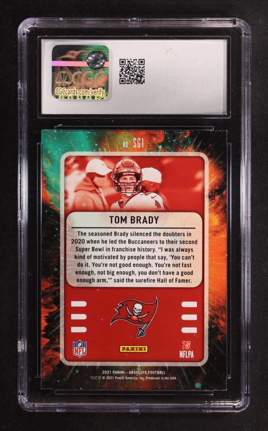Tom Brady 2021 Absolute Star Gazing #1 (CGC 10) at PristineAuction.com Tom Brady 2021 Absolute Star Gazing #1 (CGC 10) at PristineAuction.com