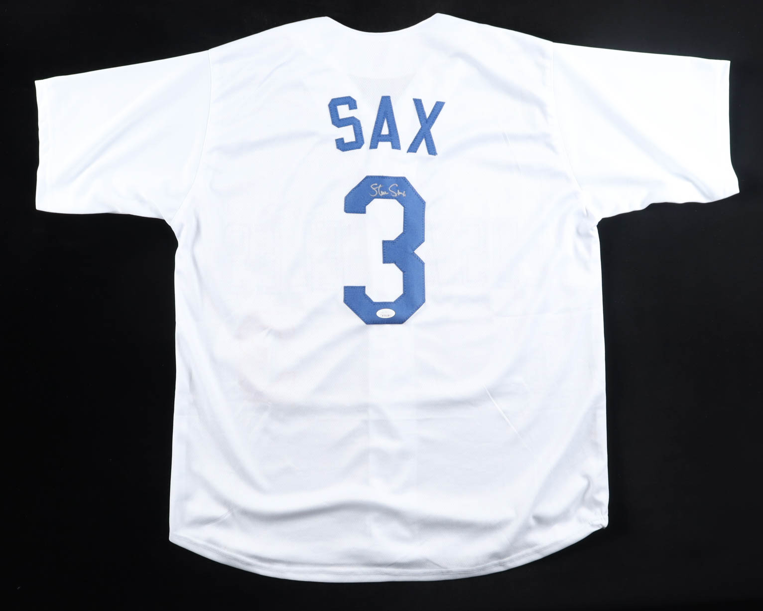 Steve Sax Signed Jersey (JSA) at PristineAuction.com Steve Sax Signed Jersey (JSA) at PristineAuction.com
