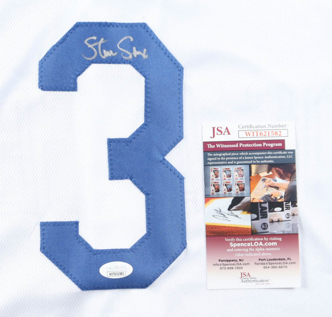 Steve Sax Signed Jersey (JSA) at PristineAuction.com Steve Sax Signed Jersey (JSA) at PristineAuction.com