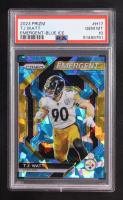 T.J. Watt 2023 Panini Prizm Emergent Prizms Blue Ice #17 (PSA 10) at PristineAuction.com