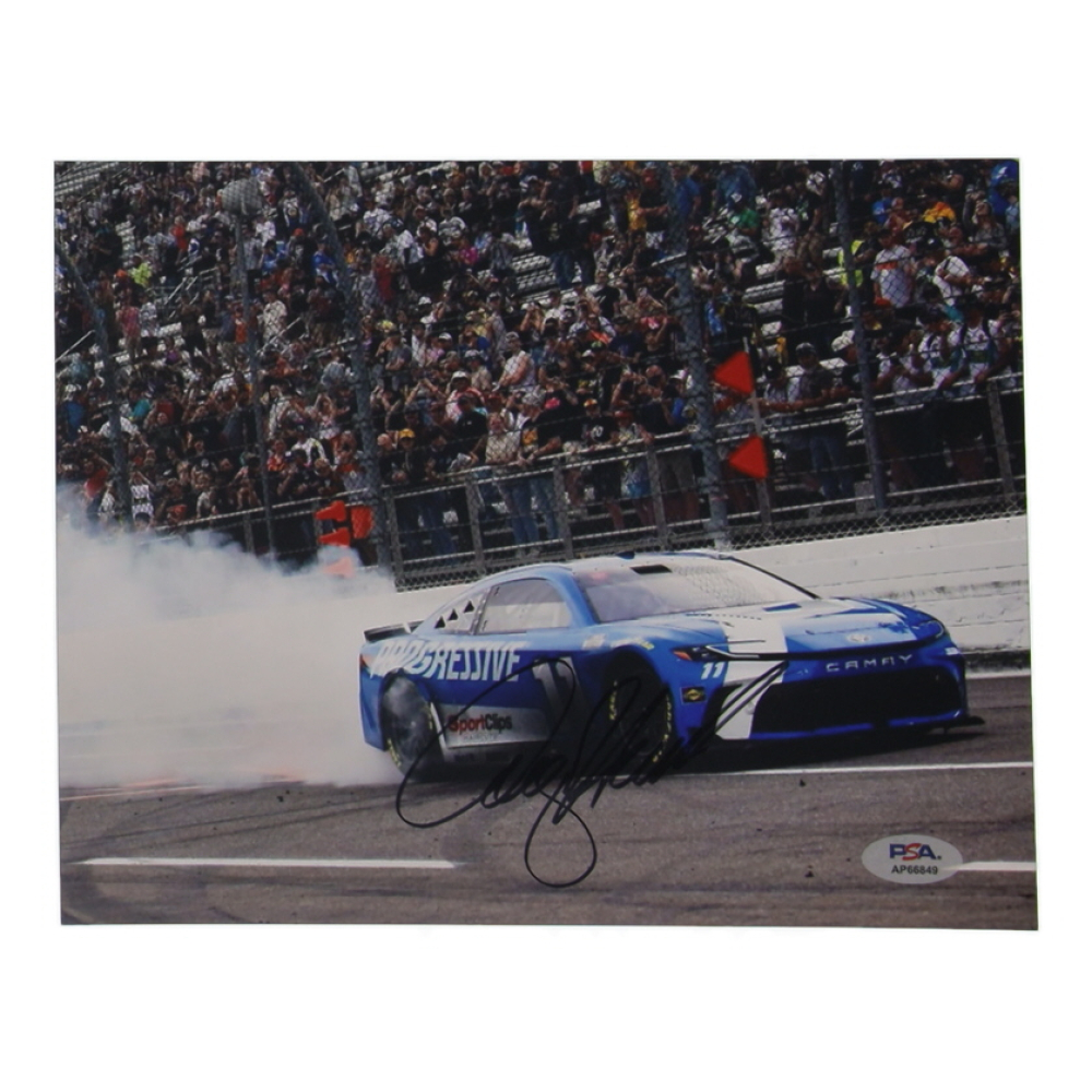 Denny Hamlin Signed NASCAR 8x10 Photo (PSA) at PristineAuction.com
