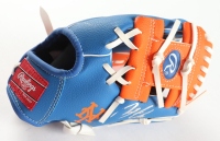 Francisco Lindor Signed Mets Logo Mini Baseball Glove (MLB & Fanatics) at PristineAuction.com