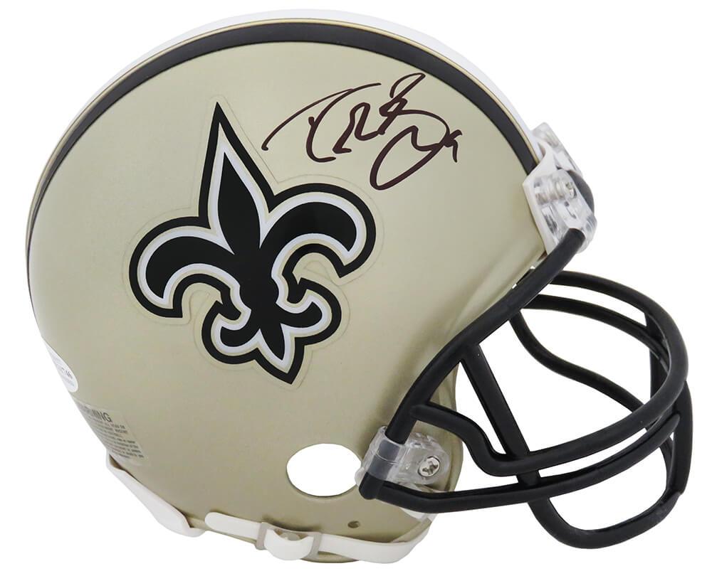 Drew Brees Signed Saints Mini Helmet (Beckett) at PristineAuction.com Drew Brees Signed Saints Mini Helmet (Beckett) at PristineAuction.com