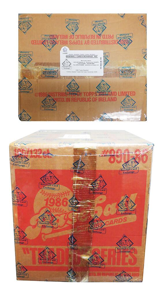 1986 Topps Traded Baseball Unopened Factory Sealed Case (100 Sets) - BBCE Authenticated at PristineAuction.com 1986 Topps Traded Baseball Unopened Factory Sealed Case (100 Sets) - BBCE Authenticated at PristineAuction.com