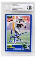 Cris Carter Signed 1989 Score #72 RC (Beckett) at PristineAuction.com