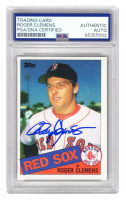 Roger Clemens Signed 1985 Topps #181 RC (PSA) at PristineAuction.com