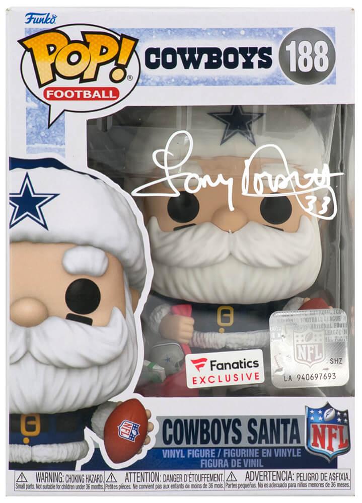 Tony Dorsett Signed Cowboys #188 "Cowboys Santa" Funko Pop! Vinyl Figure (Schwartz) at PristineAuction.com Tony Dorsett Signed Cowboys #188 "Cowboys Santa" Funko Pop! Vinyl Figure (Schwartz) at PristineAuction.com
