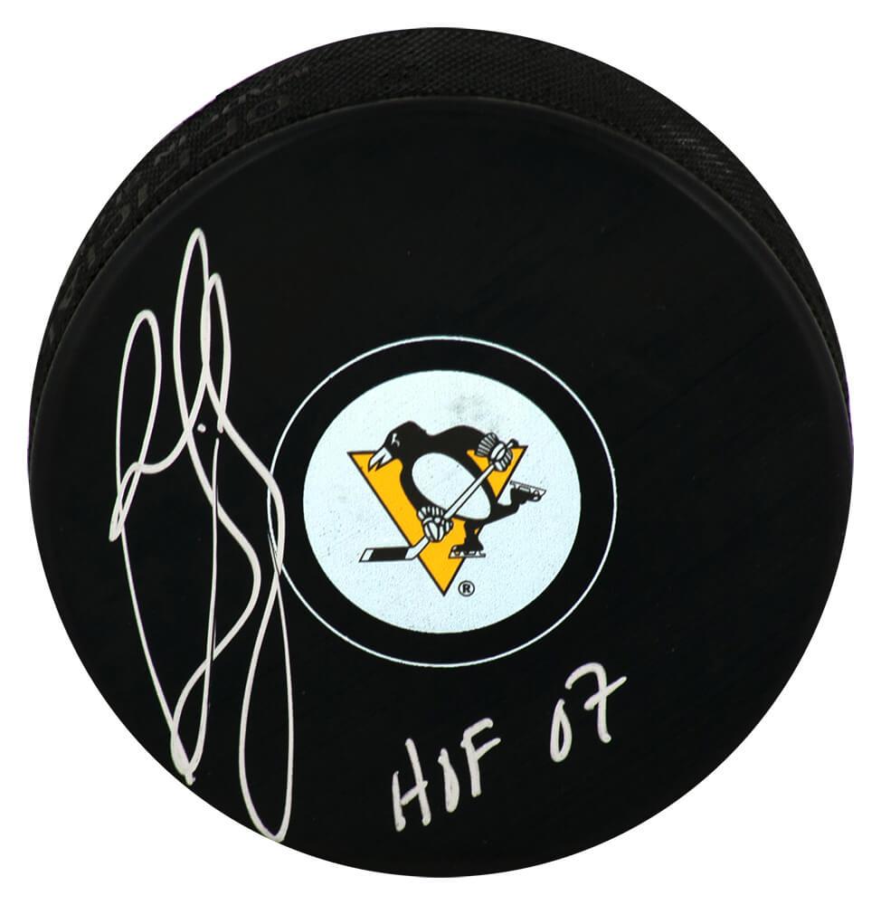 Ron Francis Signed Penguins Logo Hockey Puck Inscribed "HOF 07" (Schwartz) at PristineAuction.com Ron Francis Signed Penguins Logo Hockey Puck Inscribed "HOF 07" (Schwartz) at PristineAuction.com