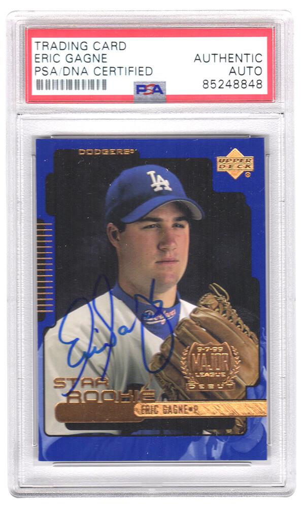 Eric Gagne Signed 1999 Upper Deck #11 (PSA) at PristineAuction.com Eric Gagne Signed 1999 Upper Deck #11 (PSA) at PristineAuction.com