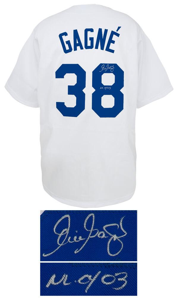 Eric Gagne Signed Jersey Inscribed "NL CY 03" (Schwartz) at PristineAuction.com Eric Gagne Signed Jersey Inscribed "NL CY 03" (Schwartz) at PristineAuction.com