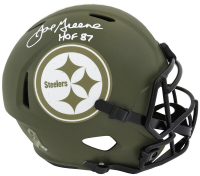 Joe Greene Signed Steelers Salute To Service Alternate Full-Size Speed Helmet Inscribed "HOF 87" (Schwartz) at PristineAuction.com