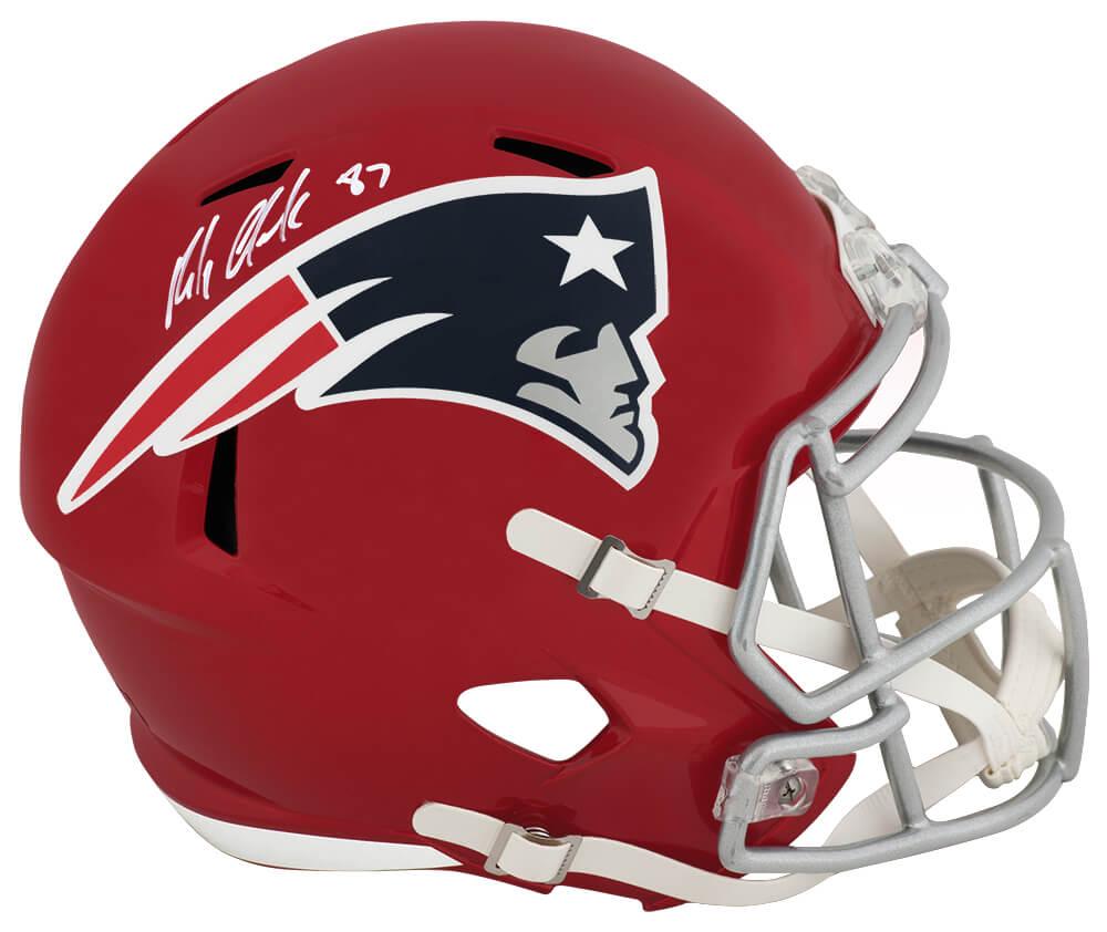 Rob Gronkowski Signed Patriots Full-Size Flash Alternate Speed Helmet (Radtke) at PristineAuction.com Rob Gronkowski Signed Patriots Full-Size Flash Alternate Speed Helmet (Radtke) at PristineAuction.com