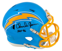 Charlie Joiner Signed Chargers Flash Alternate Speed Mini Helmet Inscribed "HOF 96" (Schwartz) at PristineAuction.com