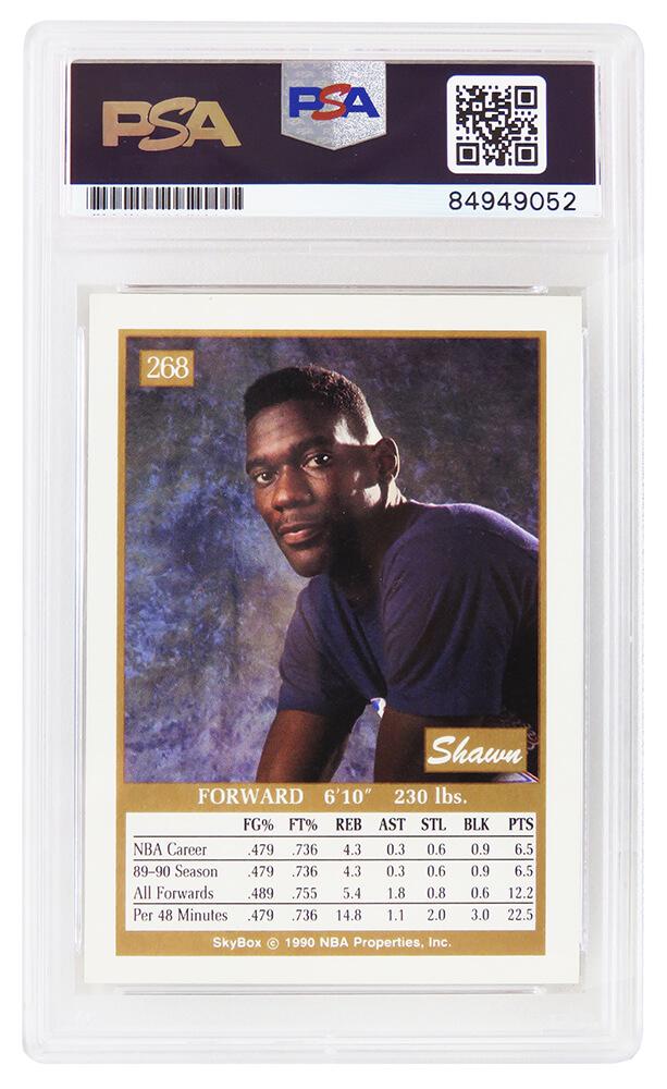 Shawn Kemp Signed 1990 Skybox #268 RC (PSA) at PristineAuction.com Shawn Kemp Signed 1990 Skybox #268 RC (PSA) at PristineAuction.com