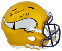 Paul Krause Signed Vikings Full-Size Flash Alternate Speed Helmet Inscribed "HOF 98" (Schwartz) at PristineAuction.com