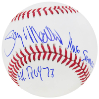 Gary Matthews Signed OML Baseball Inscribed "NL ROY 73" & "Sarge" (Schwartz) at PristineAuction.com