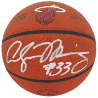 Alonzo Mourning Signed Wilson Heat Logo Basketball (Schwartz) at PristineAuction.com