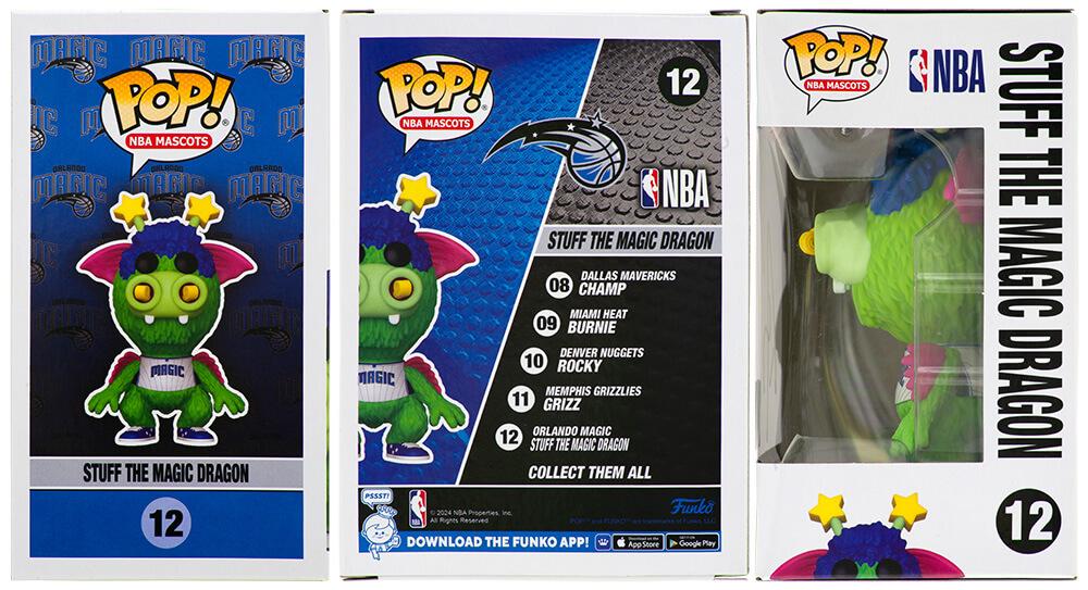 Shaquille O'Neal Signed Magic #12 Stuff The Magic Dragon Funko Pop! Vinyl Figure (Schwartz) at PristineAuction.com Shaquille O'Neal Signed Magic #12 Stuff The Magic Dragon Funko Pop! Vinyl Figure (Schwartz) at PristineAuction.com