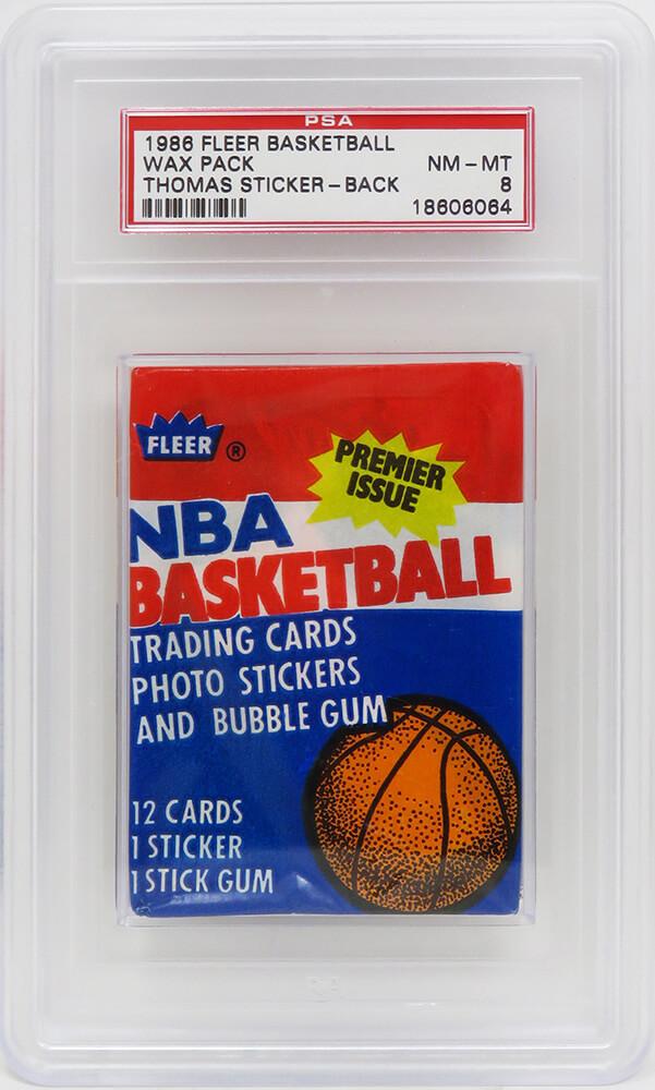 1986 Fleer Basketball Unopened Wax Pack (PSA 8) at PristineAuction.com 1986 Fleer Basketball Unopened Wax Pack (PSA 8) at PristineAuction.com