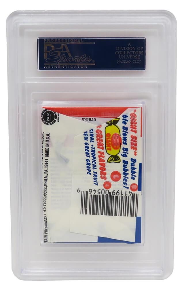 1986 Fleer Basketball Unopened Wax Pack (PSA 8) at PristineAuction.com 1986 Fleer Basketball Unopened Wax Pack (PSA 8) at PristineAuction.com
