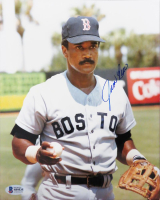Jim Rice Signed Red Sox Baseball 8x10 Photo (Beckett) at PristineAuction.com
