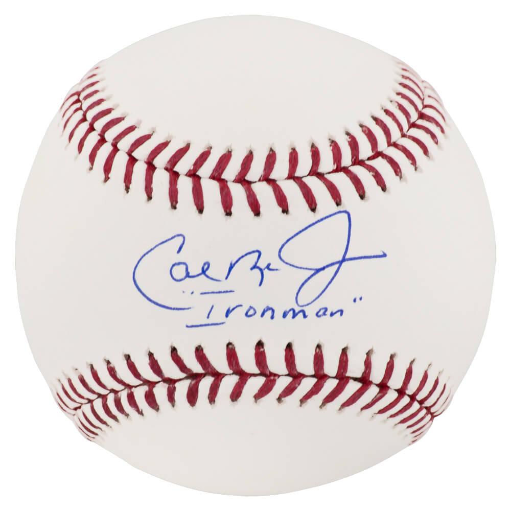 Cal Ripken Jr. Signed OML Baseball Inscribed "Ironman" (Fanatics) at PristineAuction.com Cal Ripken Jr. Signed OML Baseball Inscribed "Ironman" (Fanatics) at PristineAuction.com
