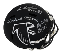 Andre Rison Signed Falcons Full-Size Speed Helmet Inscribed "Bad Moon", "5x Pro Bowl", "743 Rec", "10,205 Yds" & "84 TD's" (Schwartz) at PristineAuction.com