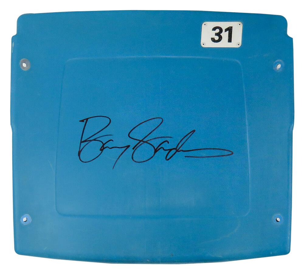 Barry Sanders Signed Detroit Silverdome Stadium Seatback (Schwartz) at PristineAuction.com Barry Sanders Signed Detroit Silverdome Stadium Seatback (Schwartz) at PristineAuction.com