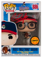 Charlie Sheen Signed "Major League" #886 Ricky "Wild Thing" Vaughn Funko Pop! Vinyl Figure (Schwartz) at PristineAuction.com