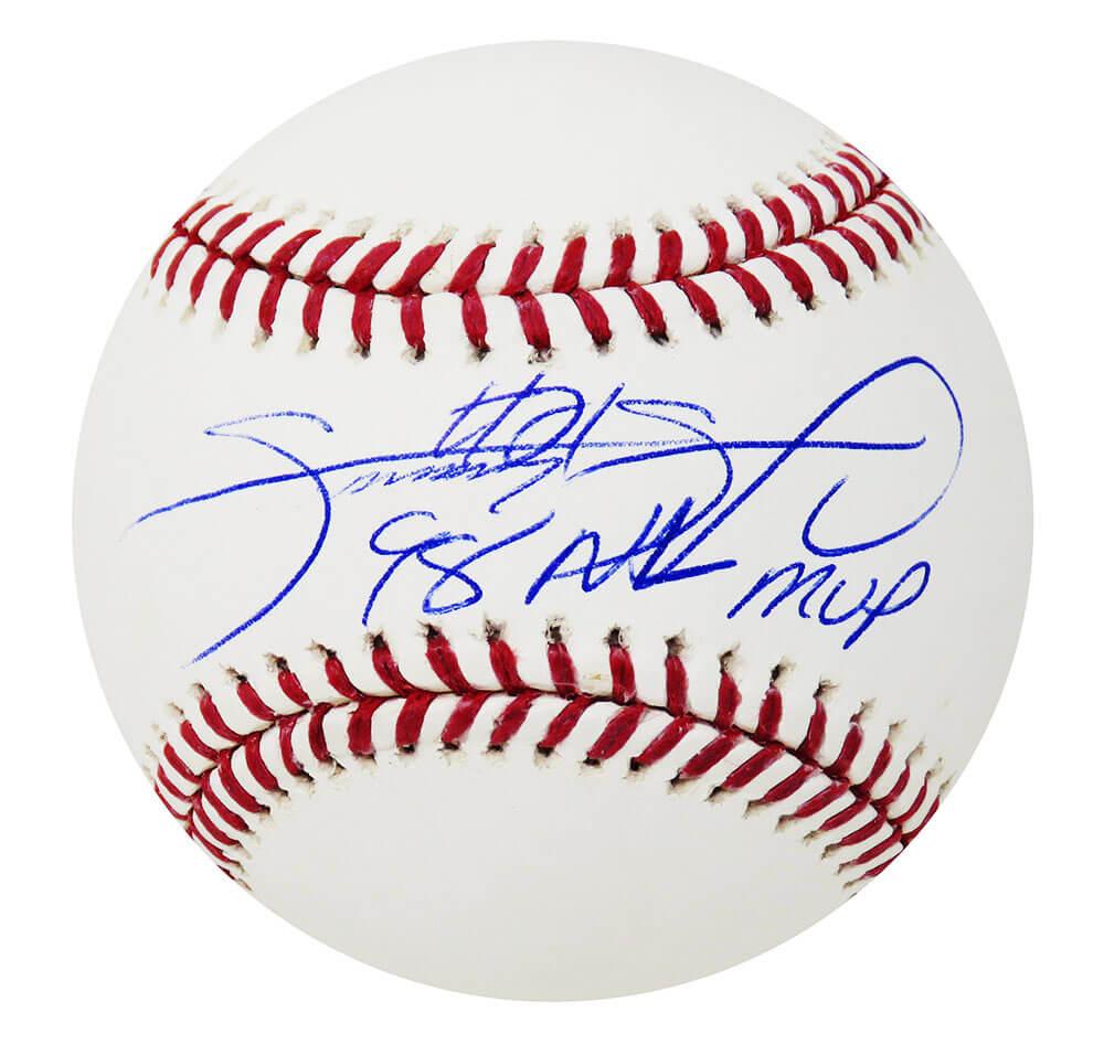 Sammy Sosa Signed OML Baseball Inscribed "98 NL MVP" (Beckett) at PristineAuction.com Sammy Sosa Signed OML Baseball Inscribed "98 NL MVP" (Beckett) at PristineAuction.com