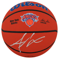 Amar'e Stoudemire Signed Knicks Logo Basketball (Schwartz) at PristineAuction.com