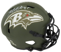 Terrell Suggs Signed Ravens Full-Size Salute to Service Alternate Speed Helmet (Schwartz) at PristineAuction.com