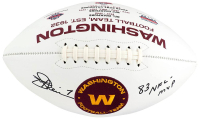 Joe Theismann Signed Washington Logo Football Inscribed "83 MVP" (Schwartz) at PristineAuction.com
