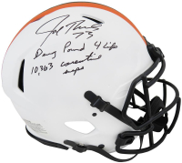 Joe Thomas Signed Browns Full-Size Lunar Eclipse Alternate Speed Helmet Inscribed "Dawg Pound 4 Life" & "10,363 Consecutive Snaps" (Schwartz) at PristineAuction.com