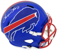 Thurman Thomas Signed Bills Full-Size Flash Alternate Speed Helmet (Schwartz) at PristineAuction.com