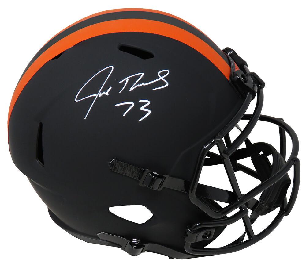 Joe Thomas Signed Browns Full-Size Eclipse Alternate Speed Helmet (Schwartz) at PristineAuction.com Joe Thomas Signed Browns Full-Size Eclipse Alternate Speed Helmet (Schwartz) at PristineAuction.com