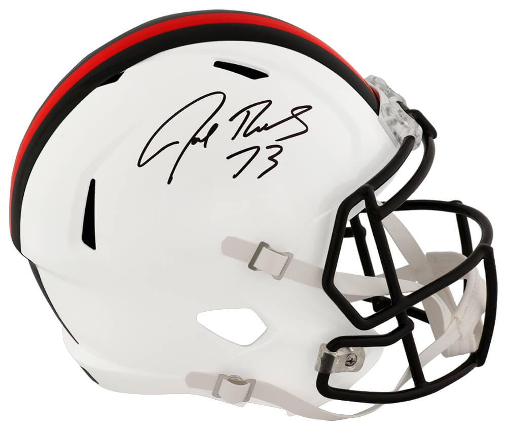 Joe Thomas Signed Browns Full-Size Alternate Speed Helmet (Schwartz) at PristineAuction.com Joe Thomas Signed Browns Full-Size Alternate Speed Helmet (Schwartz) at PristineAuction.com