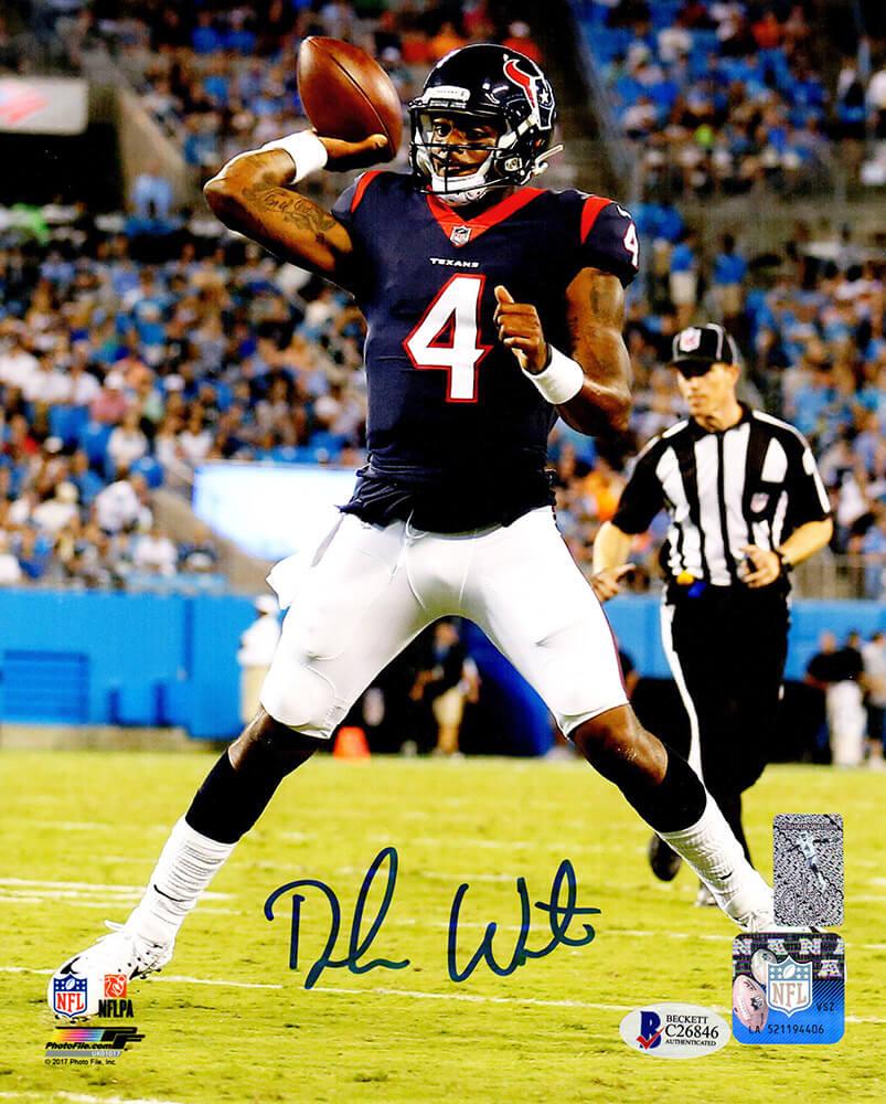 Deshaun Watson Signed Texans 8x10 Photo (Beckett) at PristineAuction.com Deshaun Watson Signed Texans 8x10 Photo (Beckett) at PristineAuction.com