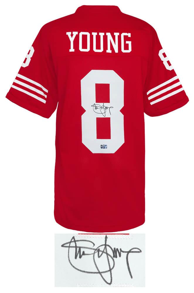 Steve Young Signed Jersey (Schwartz) at PristineAuction.com Steve Young Signed Jersey (Schwartz) at PristineAuction.com