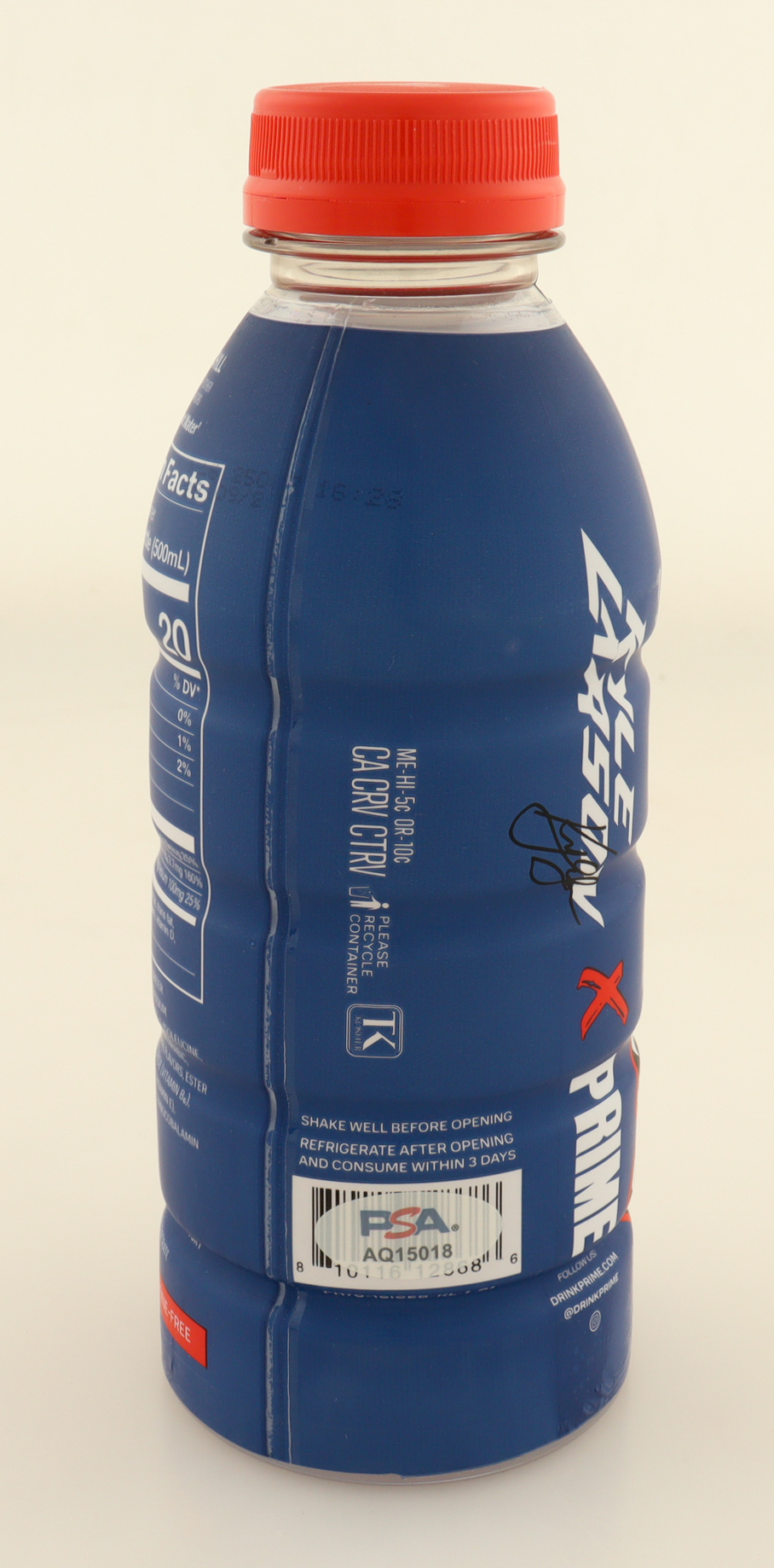 Kyle Larson Signed Prime Energy Drink Bottle (PSA) at PristineAuction.com Kyle Larson Signed Prime Energy Drink Bottle (PSA) at PristineAuction.com