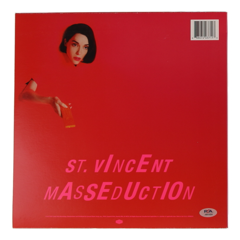 St. Vincent Signed "Masseduction" Vinyl Record Album Inscribed "XO" (PSA) at PristineAuction.com St. Vincent Signed "Masseduction" Vinyl Record Album Inscribed "XO" (PSA) at PristineAuction.com