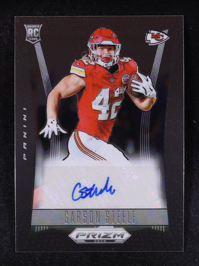 Carson Steele 2024 Panini Prizm Deca Signatures #98 RC at PristineAuction.com Carson Steele 2024 Panini Prizm Deca Signatures #98 RC at PristineAuction.com